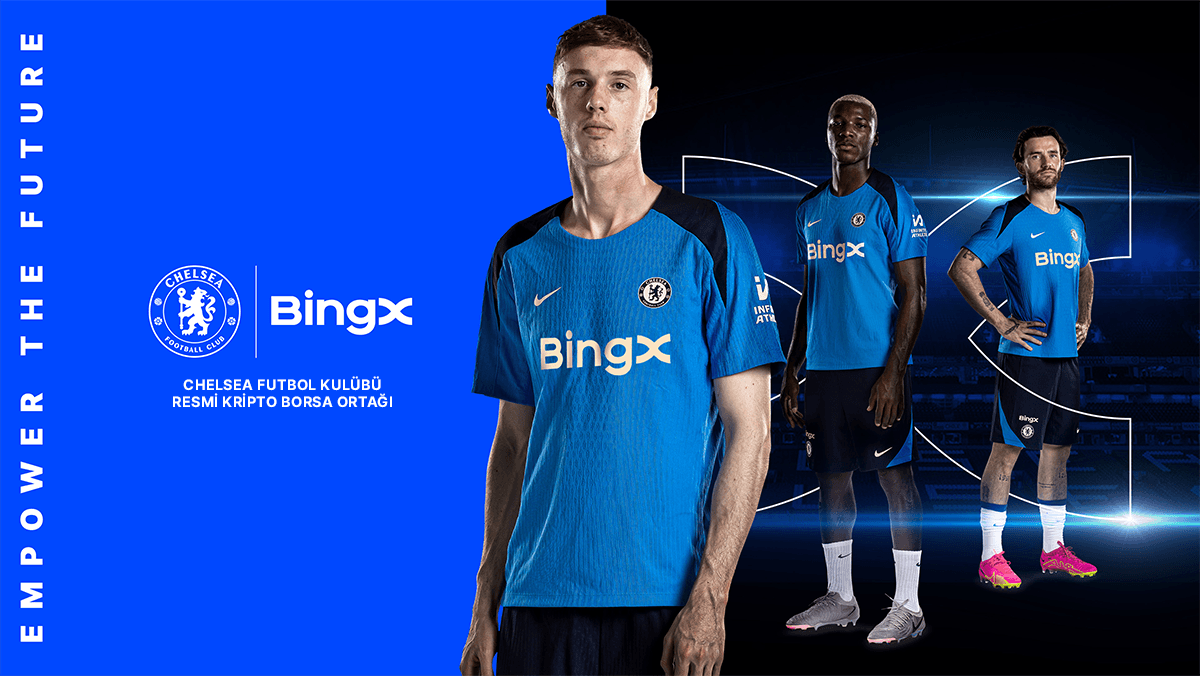 BingX, Chelsea&#8217;nin Resmi Antrenman Giyim Sponsoru Oldu