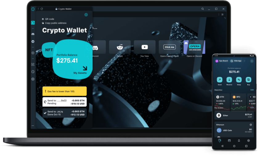 opera crypto browser bnb coin.