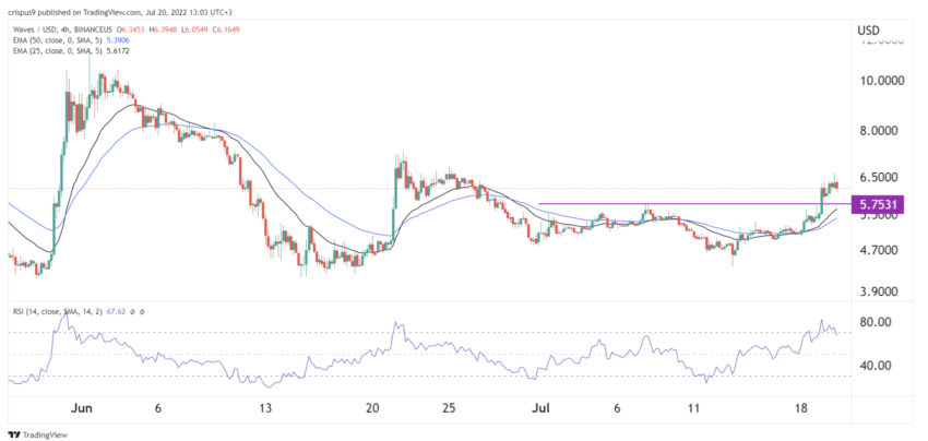 waves coin