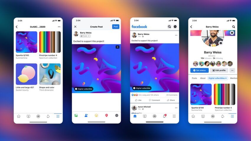 facebook meta nft