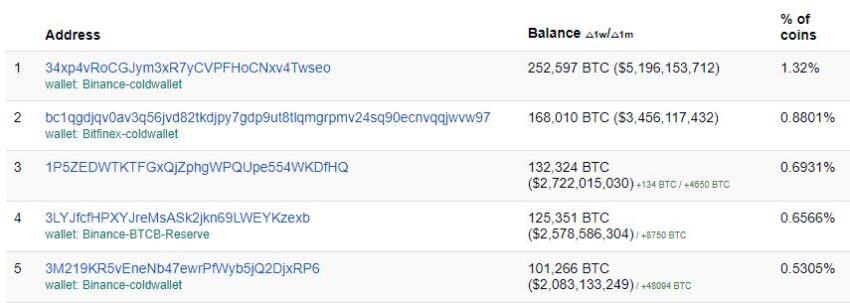 en çok bitcoin kimde