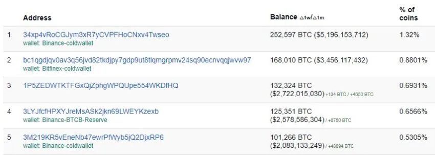 en çok bitcoin kimde