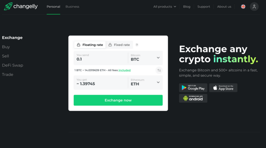 changelly dex