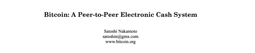 bitcoin whitepaper nedir