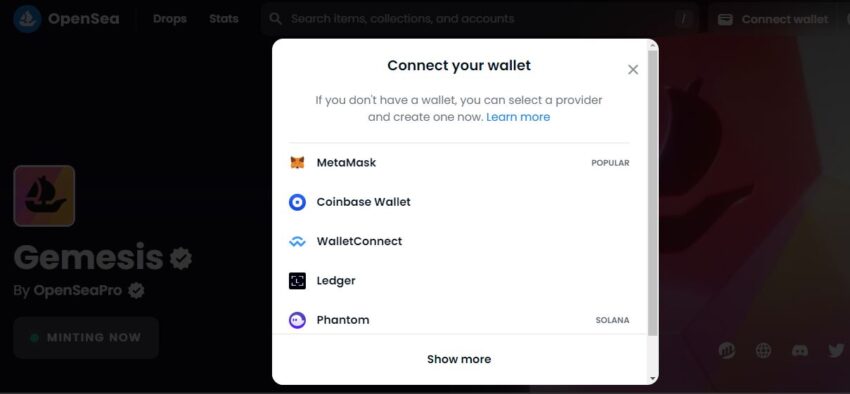 OpenSea swap