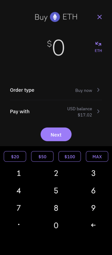 ETH nasıl alınır ikinci adım
