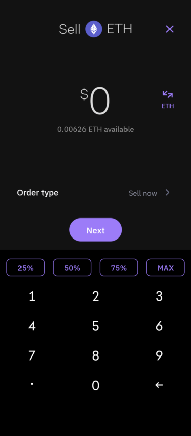 ETH nasıl satılır ikinci adım