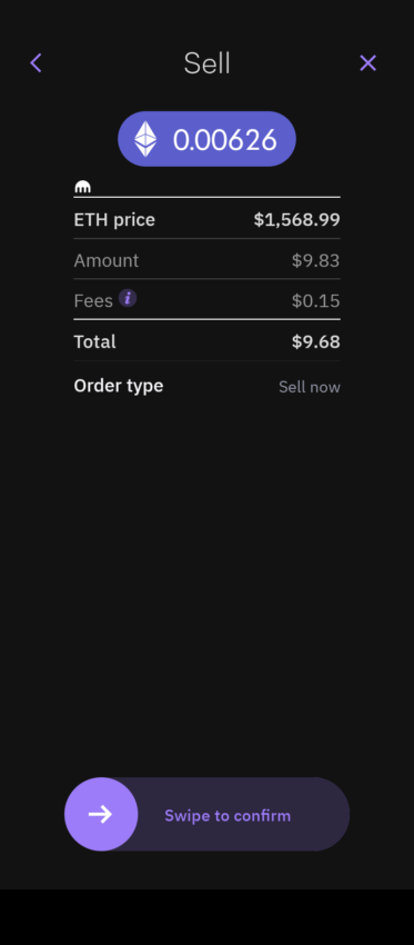 ETH nasıl satılır üçüncü adım