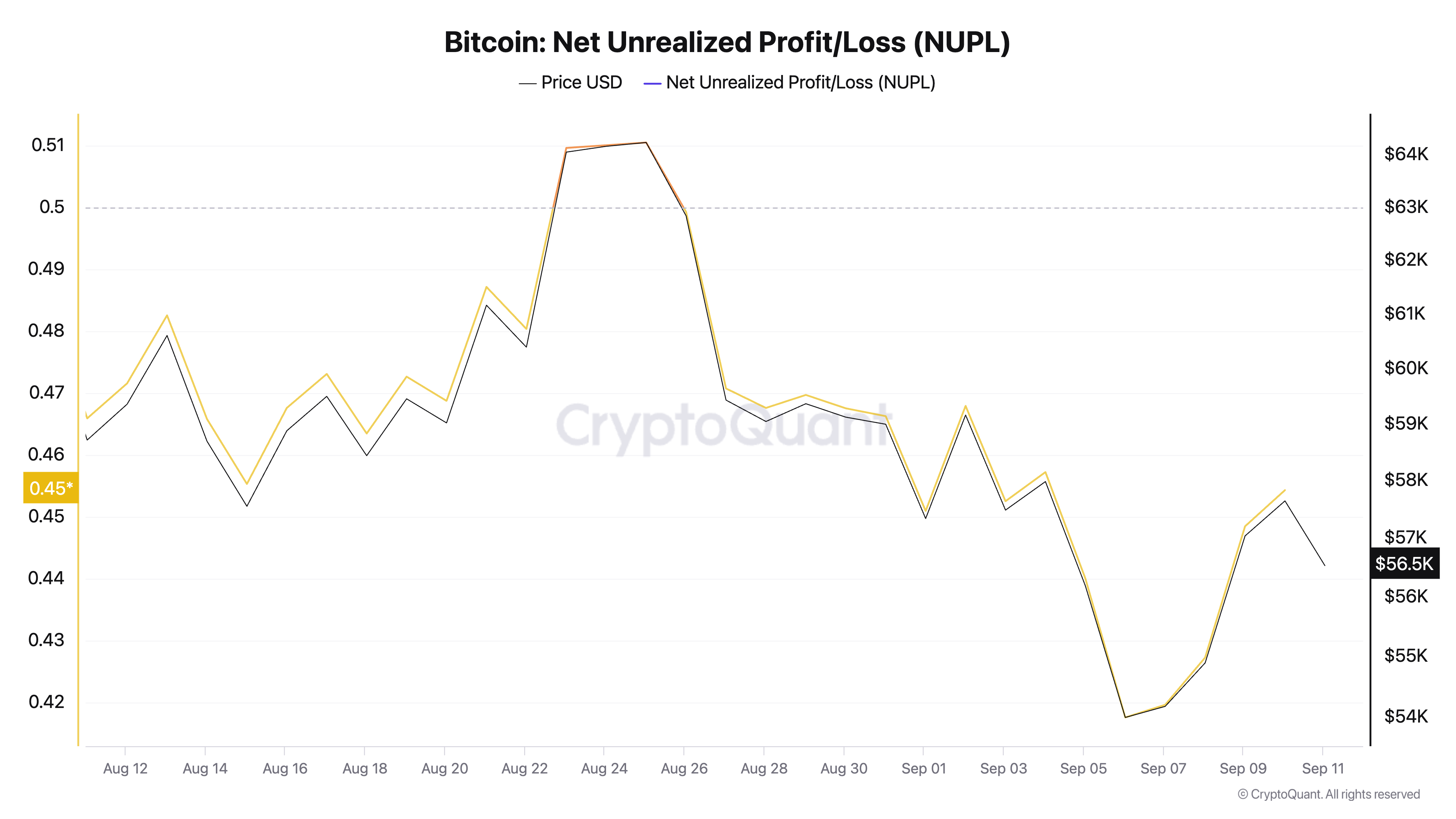 Bitcoin’in Net Gerçekleşmemiş Kar ve Zararı
