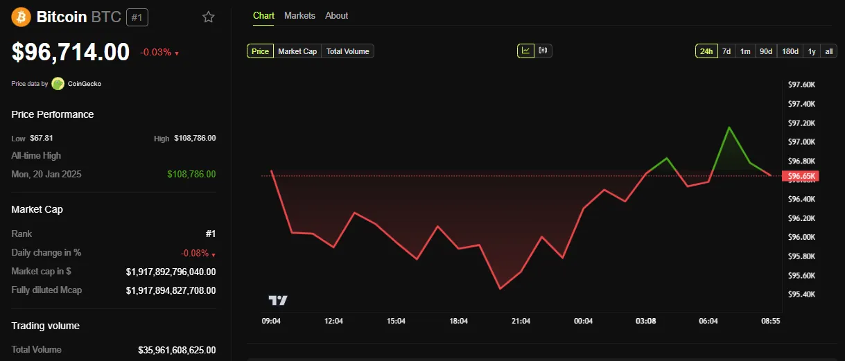 BTC Fiyat Performansı