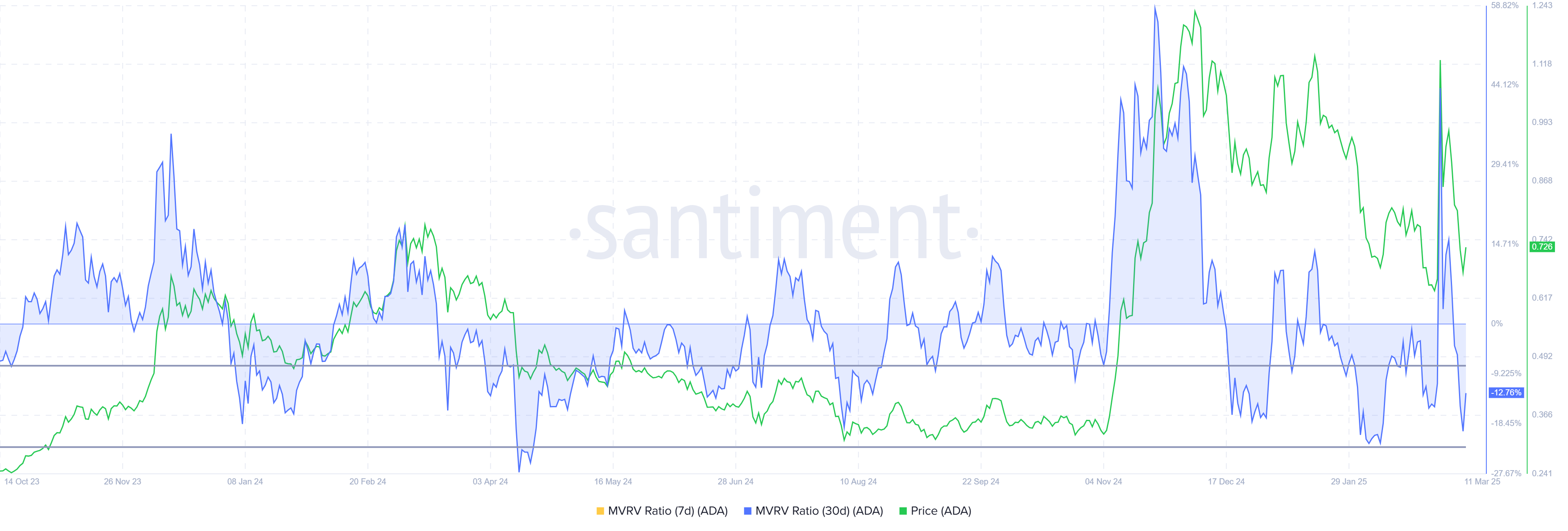 Cardano MVRV Oranı