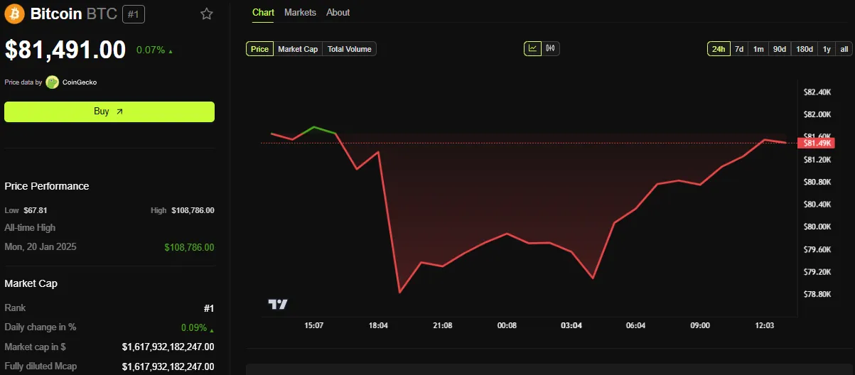 Bitcoin Fiyat Performansı