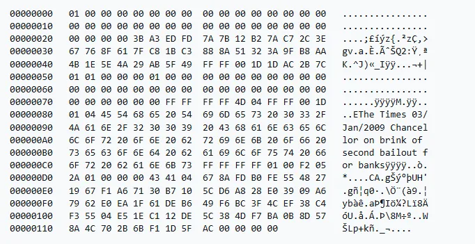 bitcoin genesis block