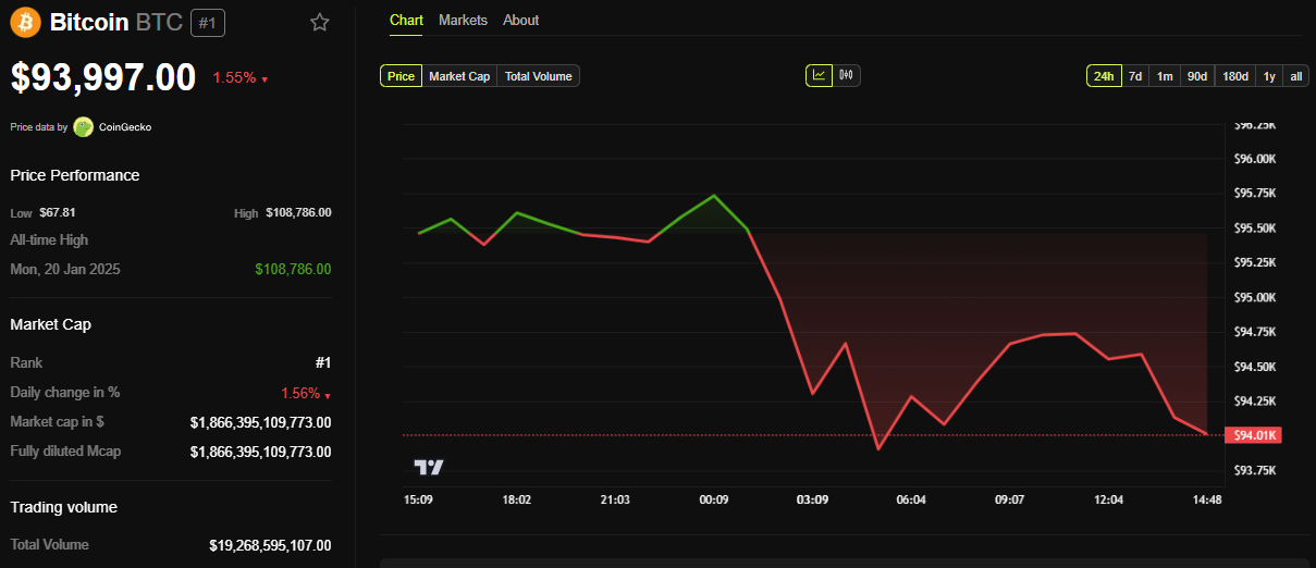 Bitcoin Fiyat Performansı