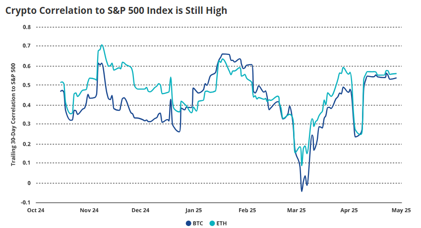 Bitcoin ve Ethereum'un S&P 500 ile korelasyonu