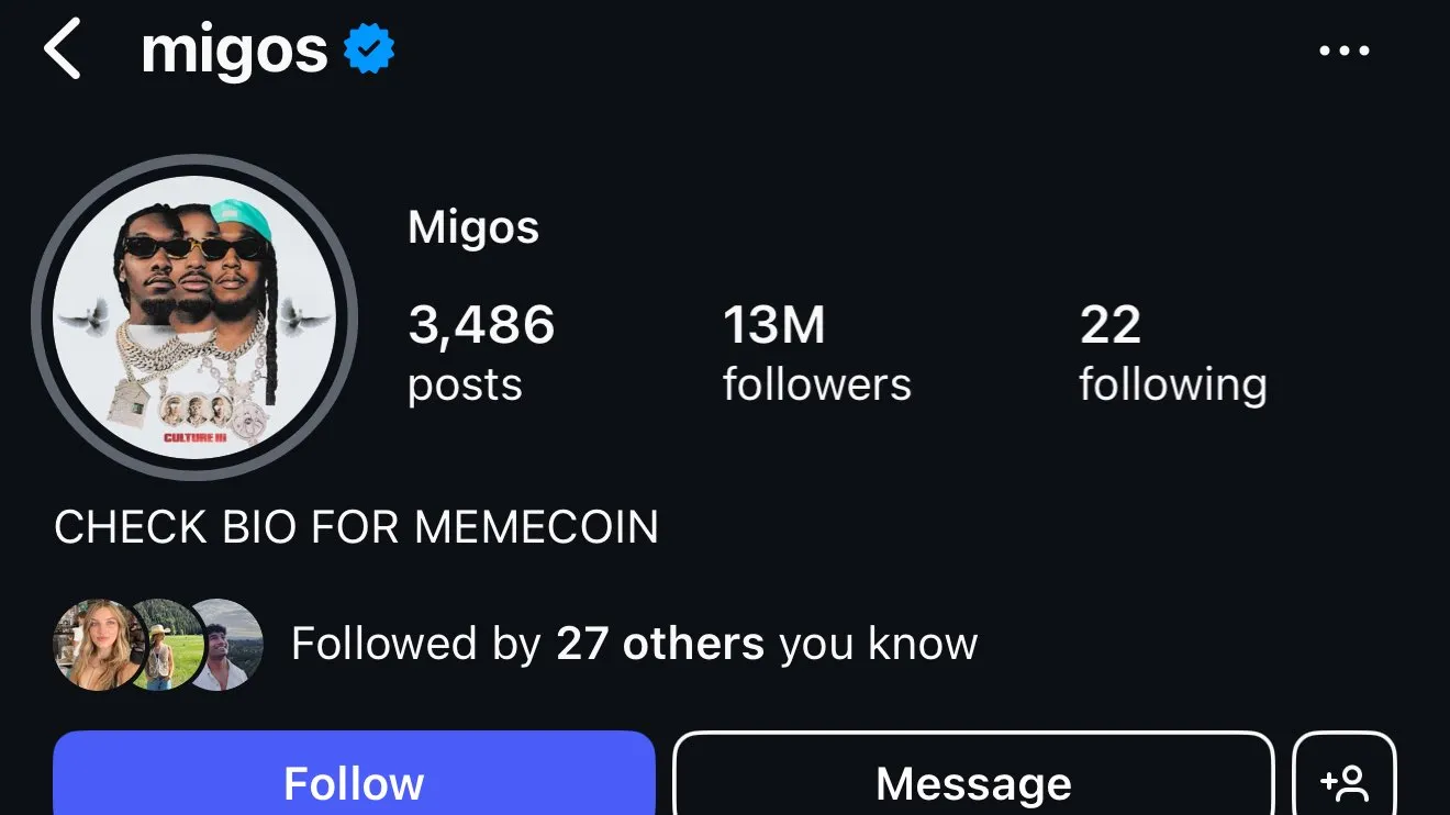 Migos’un Ele Geçirilen Hesabı