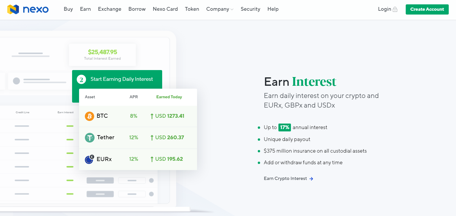 nexo kripto para pasif gelir