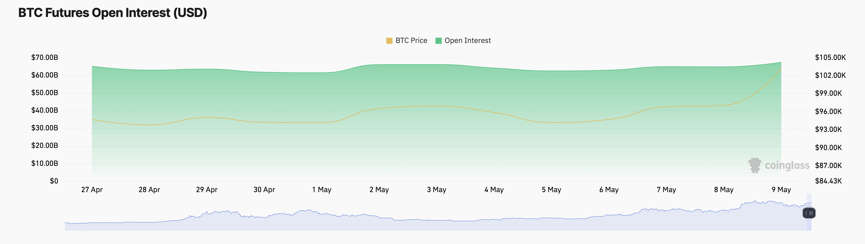 BTC Vadeli İşlemler Açık Pozisyonları.