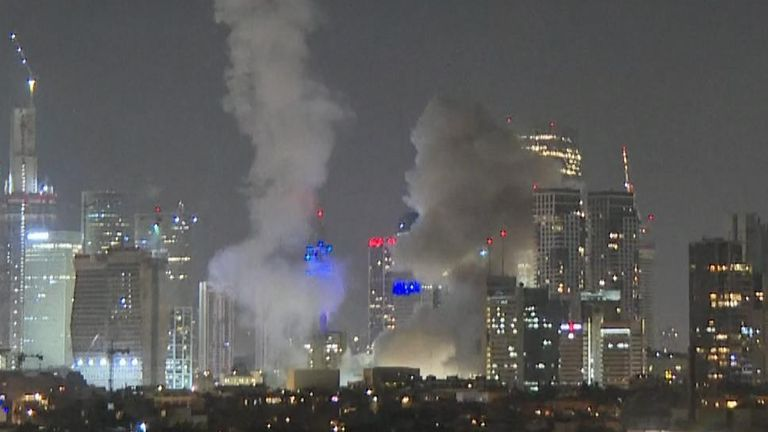 Füzeler Tel Aviv Merkezine Hedef Aldı