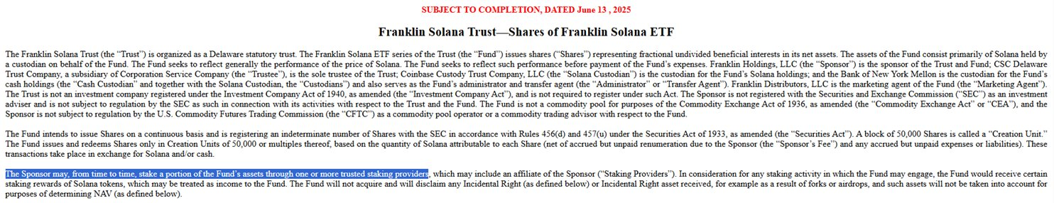 Staking Diliyle Solana ETF.