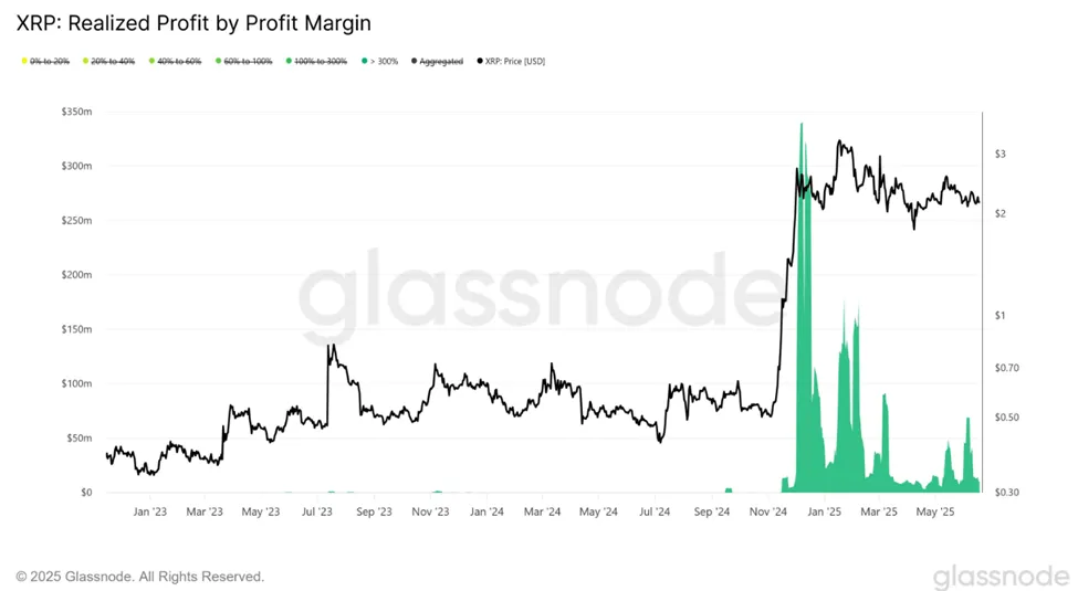 XRP kar marjına göre realize edilen kar