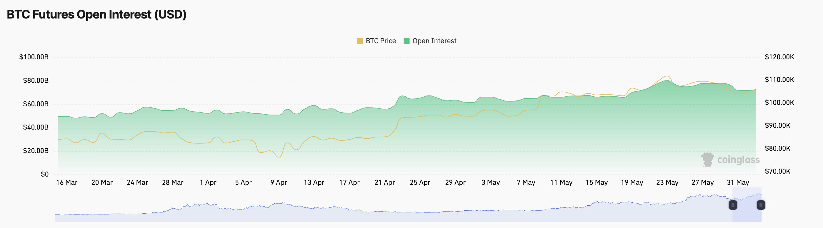 BTC Vadeli İşlemler Açık Pozisyonları.