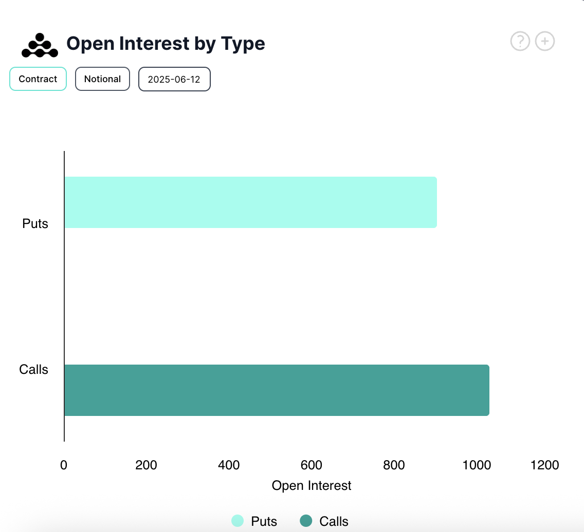 BTC Opsiyon Açık Pozisyonları.
