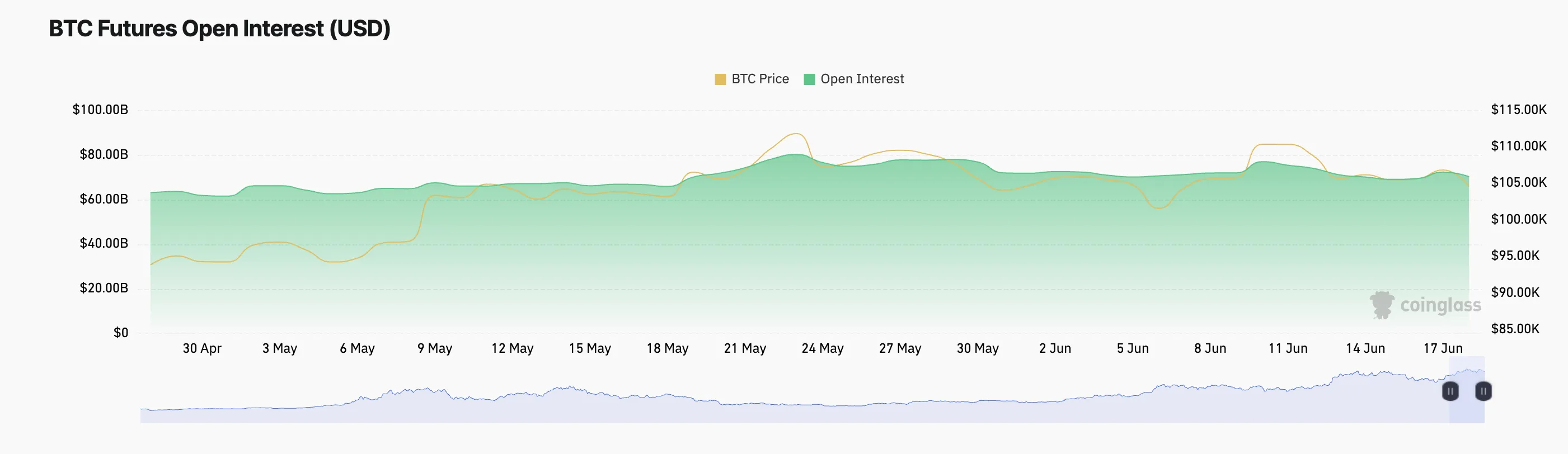 BTC Vadeli İşlemler Açık Pozisyon.