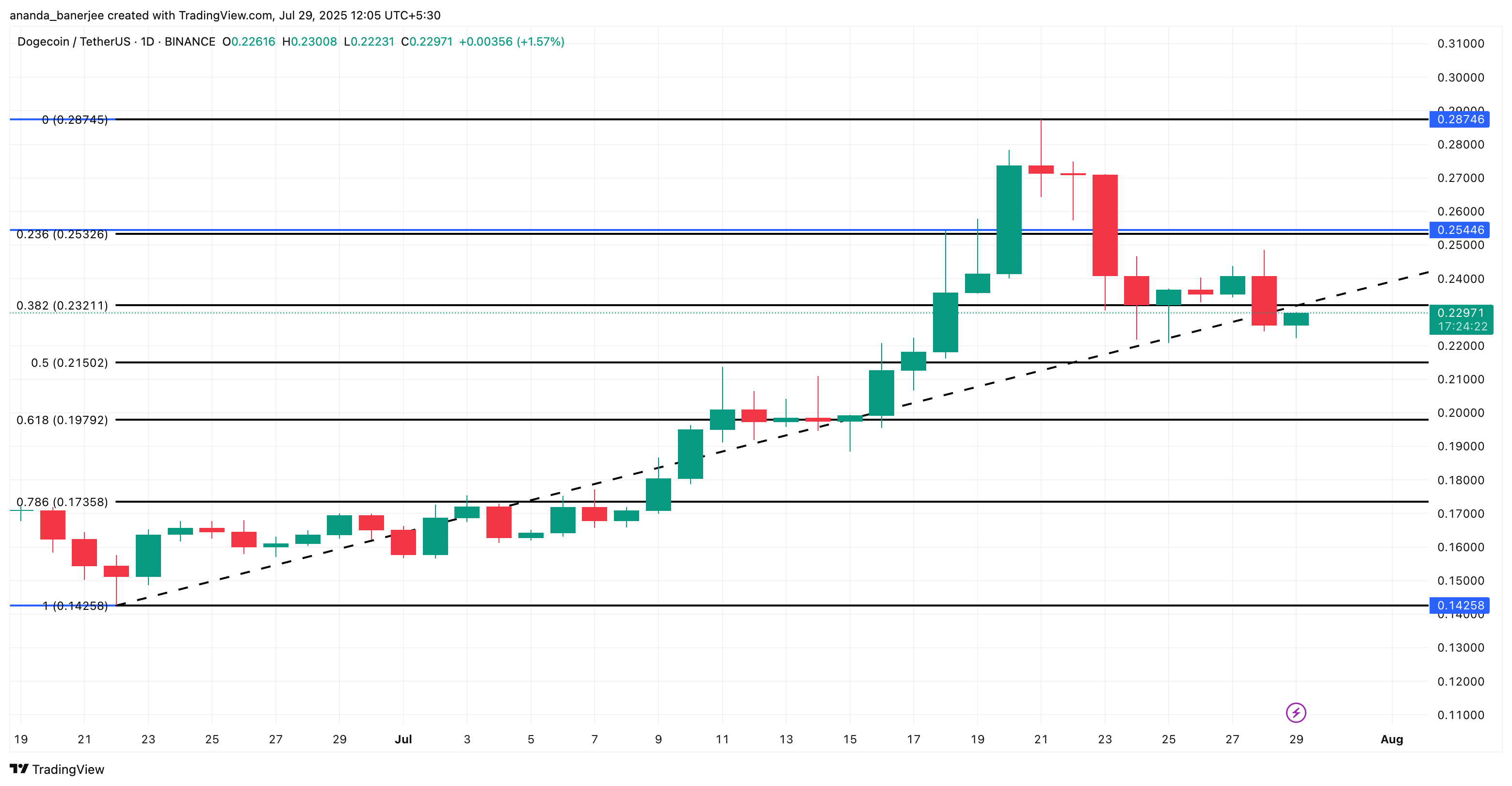 Dogecoin fiyat analizi