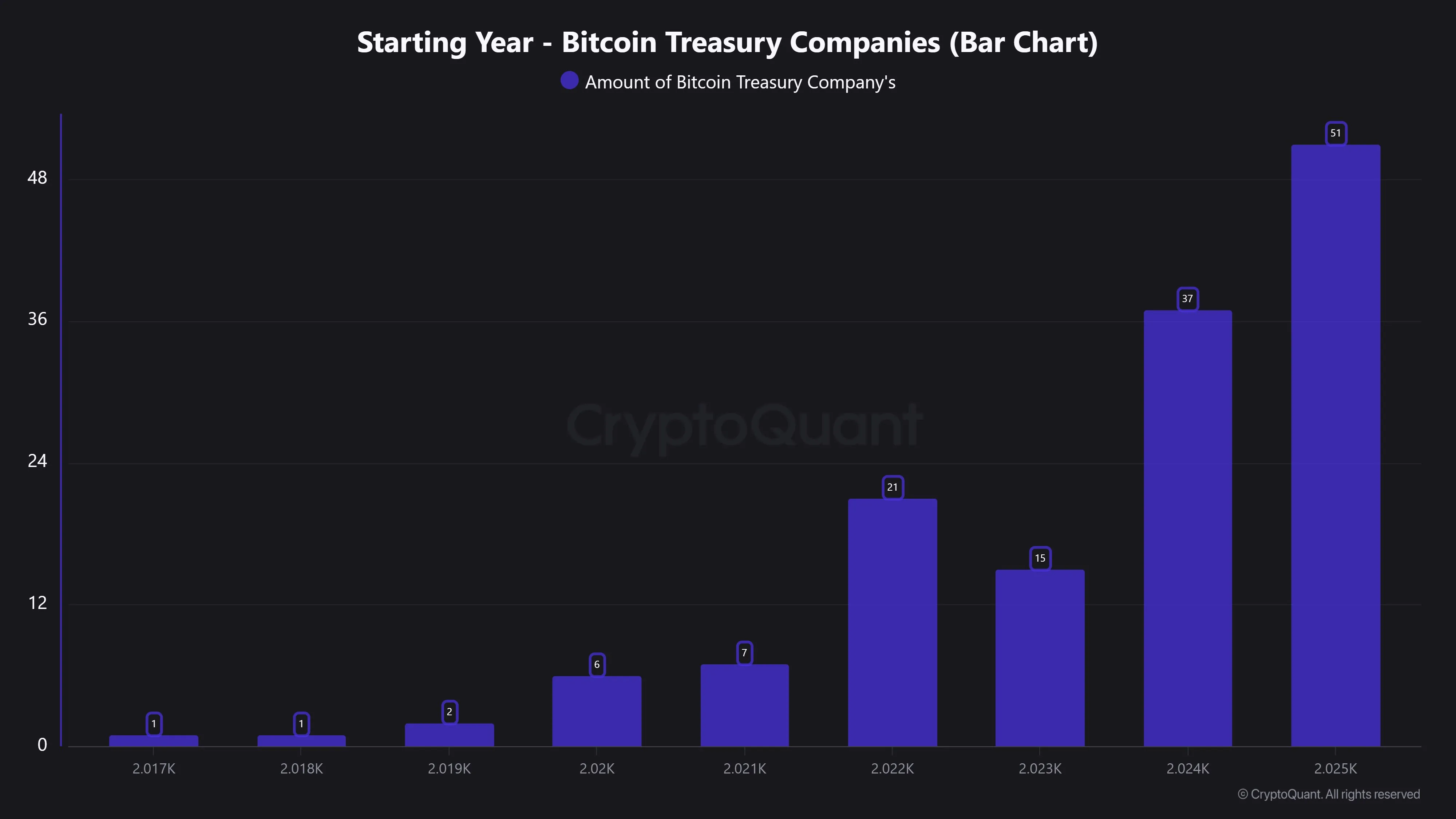 Bitcoin treasury holdings