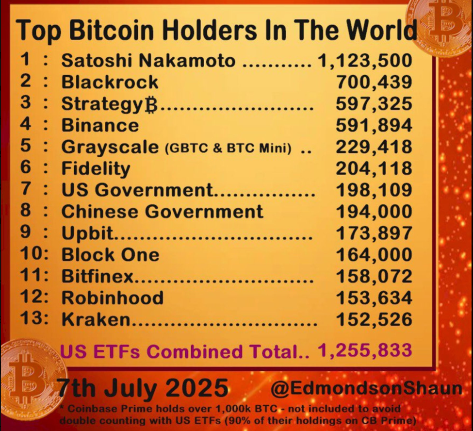 Dünyadaki En Büyük Bitcoin Sahipleri